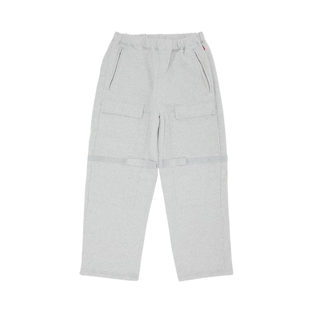 Supreme x Martithé + François Girbaud Shuttle Tape Cargo Sweatpant Heather Grey