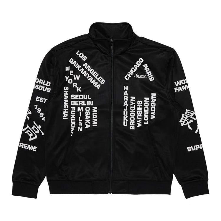 Supreme Worldwide Tricot Track Jacket Black