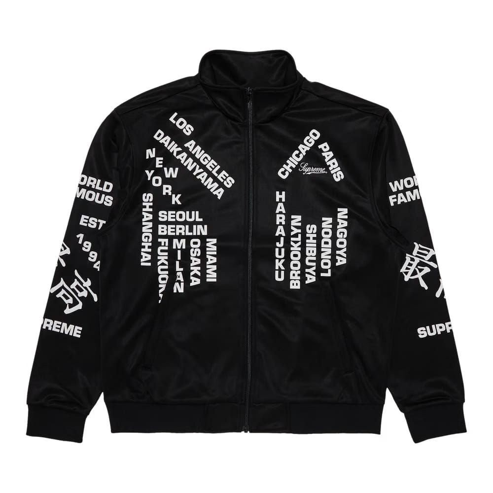 Supreme Worldwide Tricot Track Jacket Black