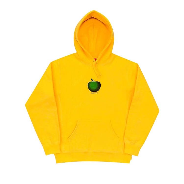 Supreme Apple Hoodie Yellow
