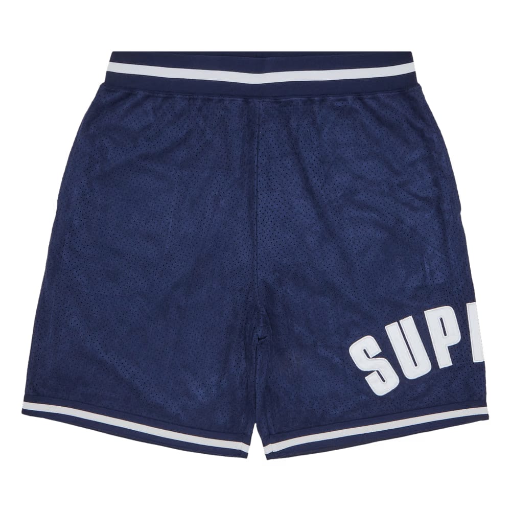 Supreme Ultrasuede Mesh Shorts Navy