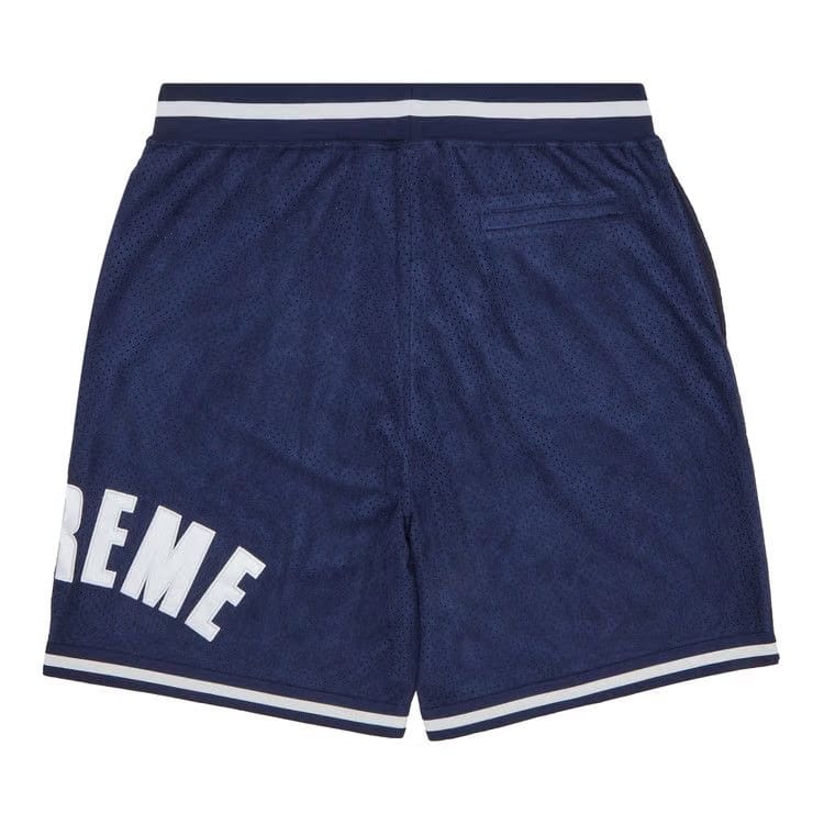 Supreme Ultrasuede Mesh Shorts Navy