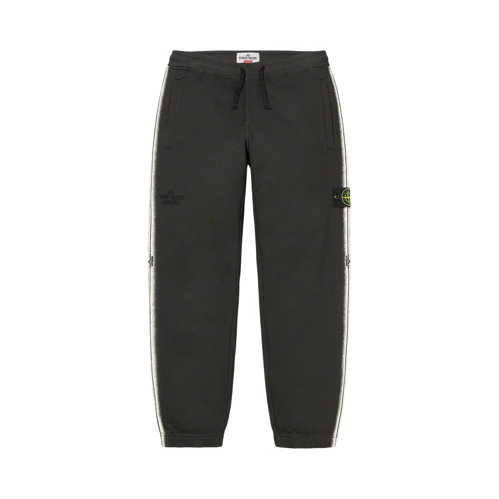 Supreme x Stone Island Stripe Sweatpant Black