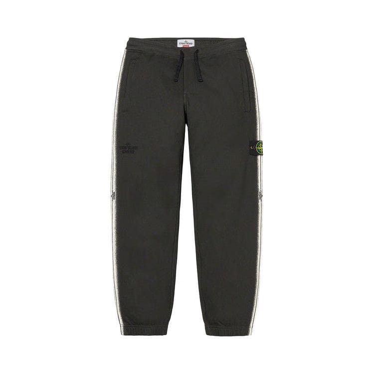 Supreme x Stone Island Stripe Sweatpant Black