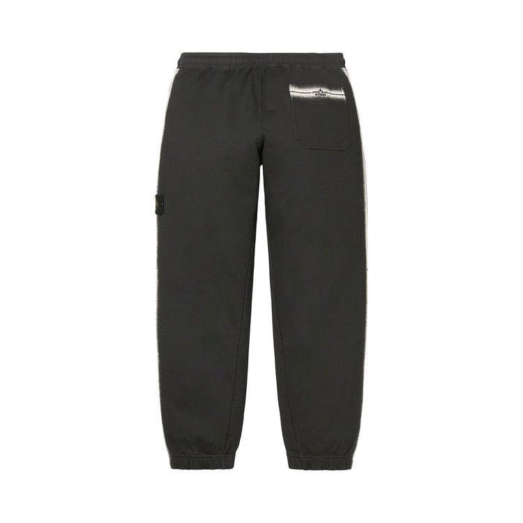 Supreme x Stone Island Stripe Sweatpant Black
