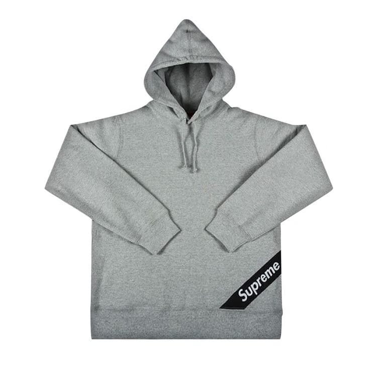Supreme Corner Label Hoodie Heather Grey