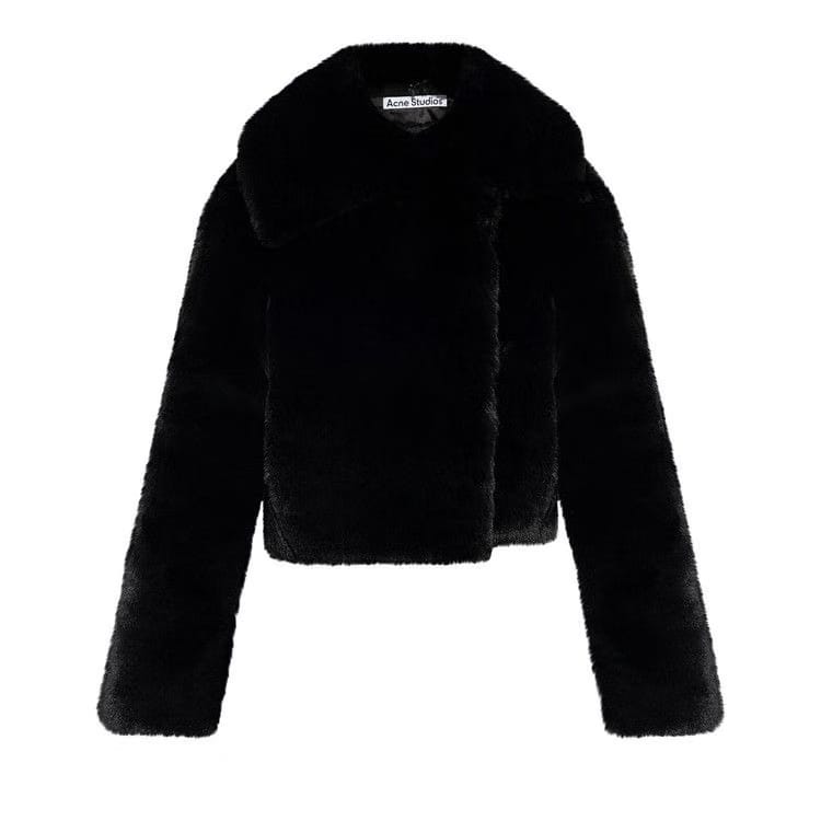 Acne Studios Faux Fur Jacket Black