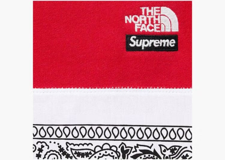 Supreme x The North Face Bandana Sweatpant Red