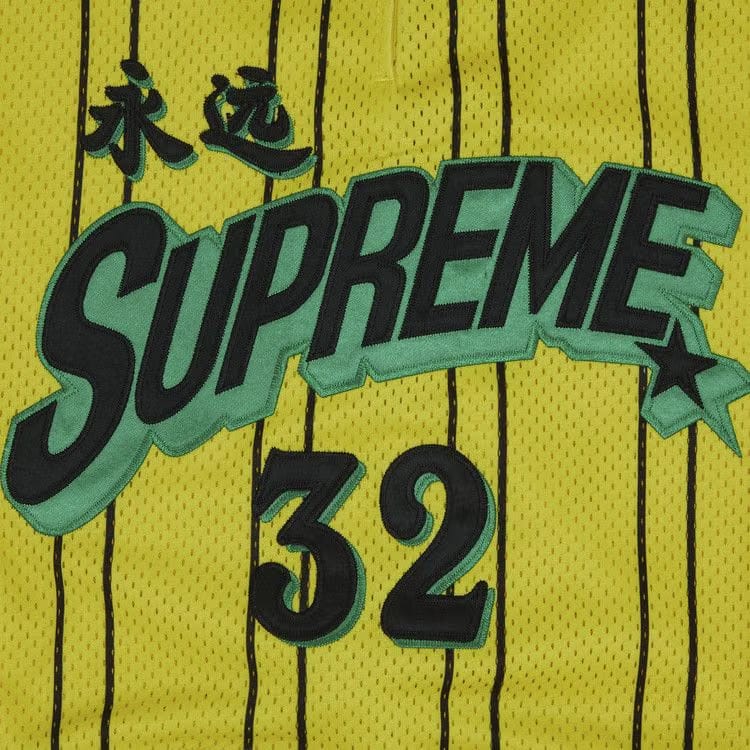 Supreme Star Basketball Shorts Yellow