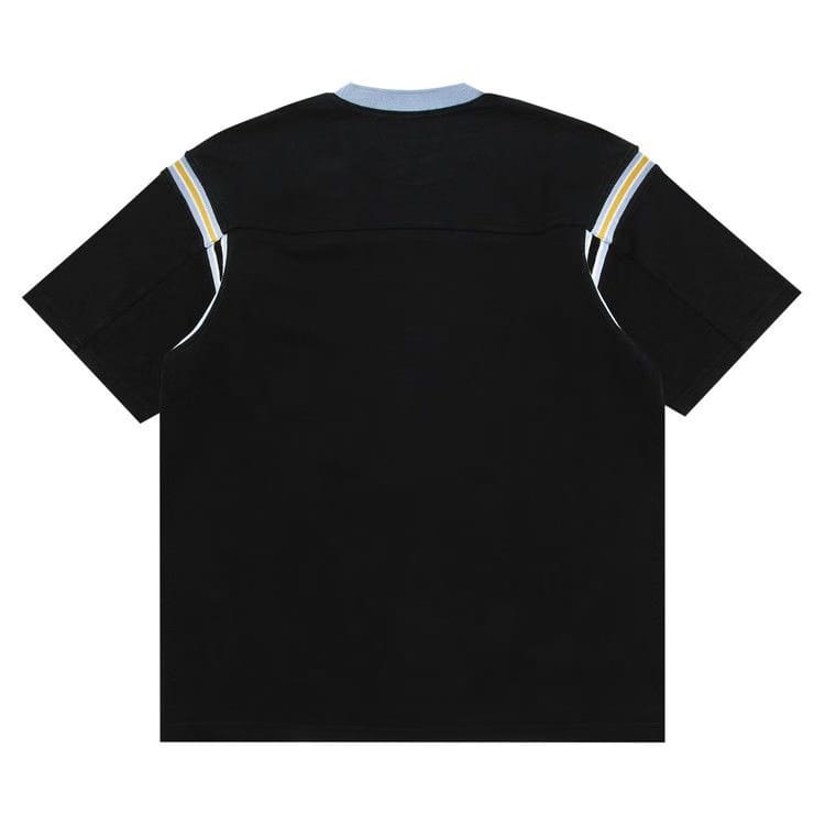 Supreme Split Shorts-Sleeve Football Top Black