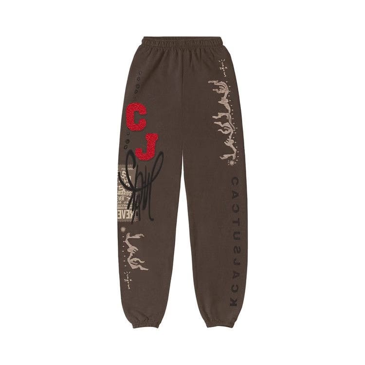 Cactus Jack by Travis Scott CJ Flare Sweatpants Brown
