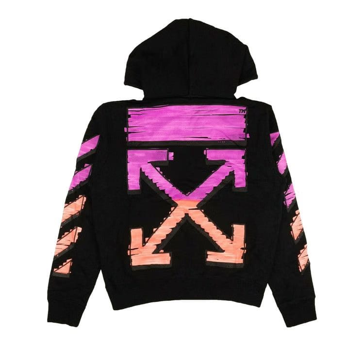 Off-White Marker Slim Hoodie Black