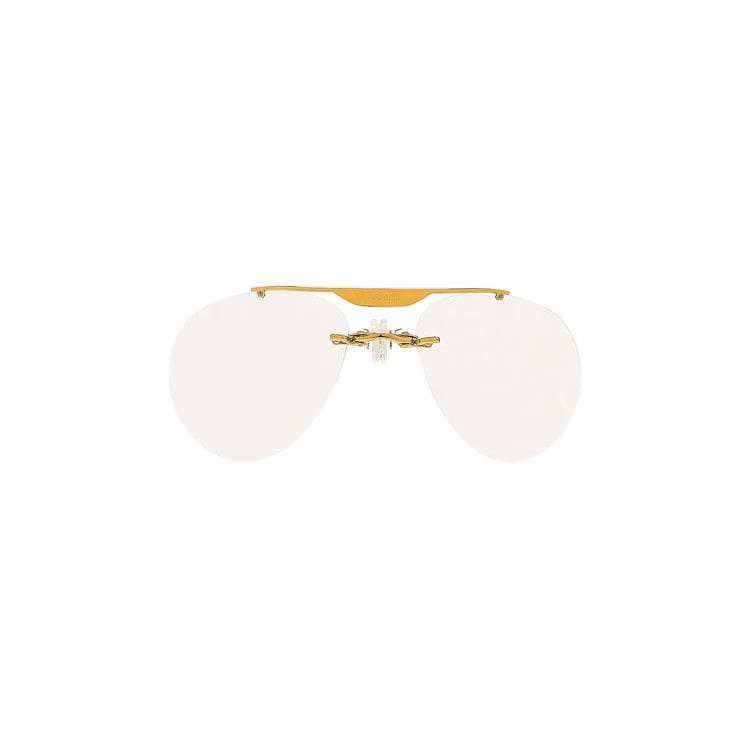 Coperni Clip On Aviator Sunglasses White