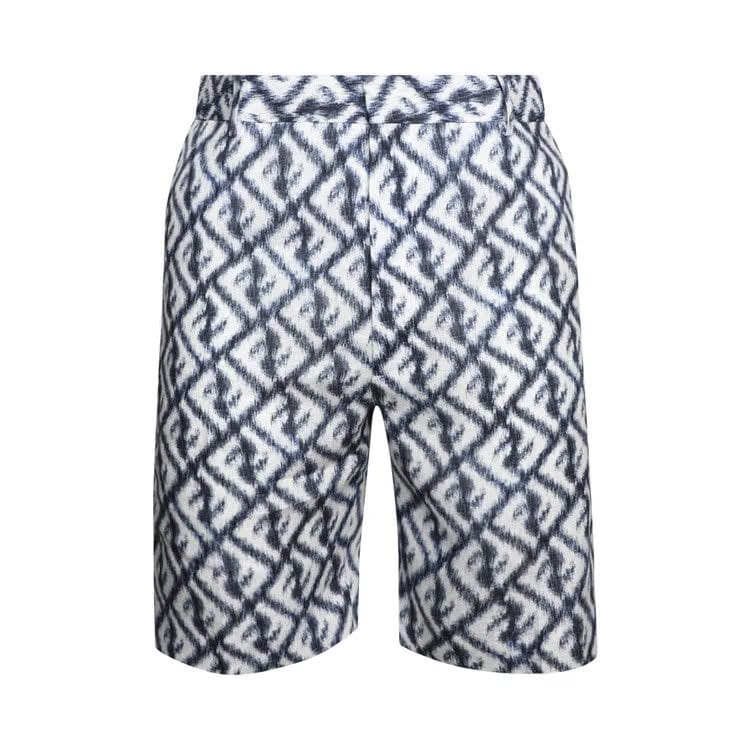 Fendi Logo Shorts Blue