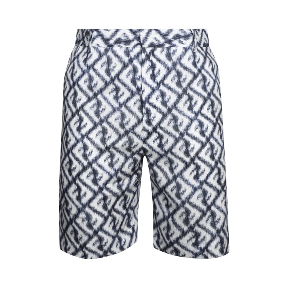 Fendi Logo Shorts Blue