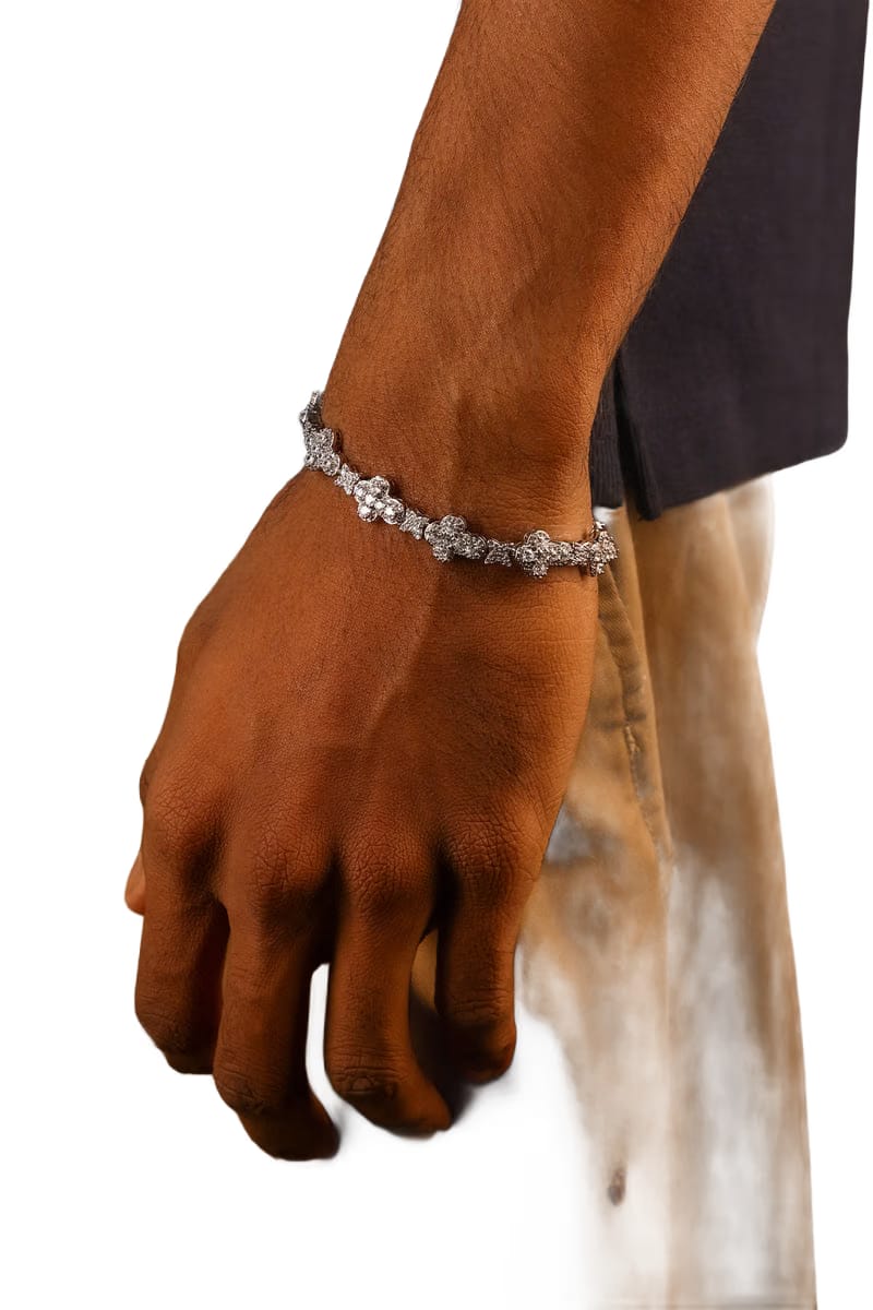 Cluster Cross Bracelet