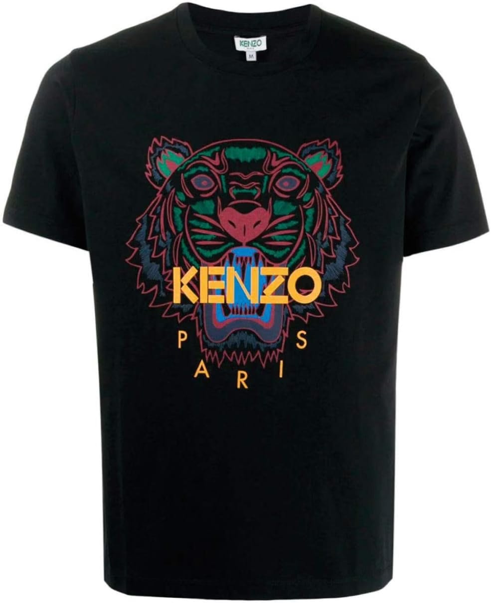 Kenzo Mens Tiger Head T-Shirt Black