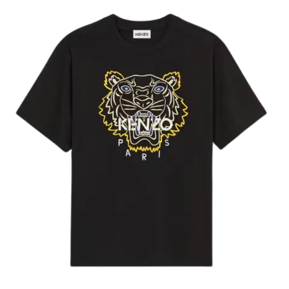 KENZO Tiger Print Crew-Neck T-Shirt (black)