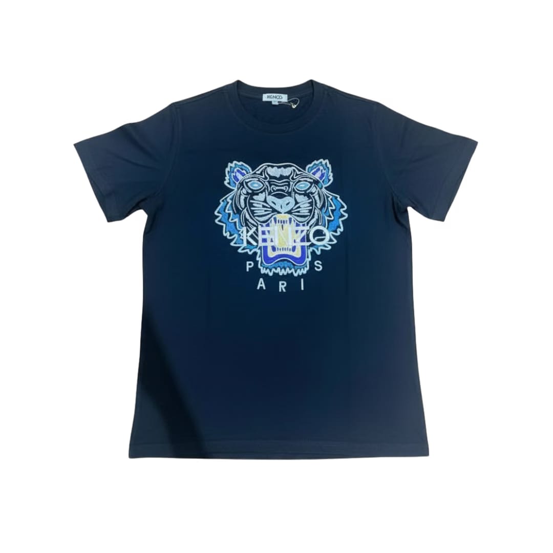 Kenzo Men's Cotton Icon Tiger T-Shirt In Black/Purple