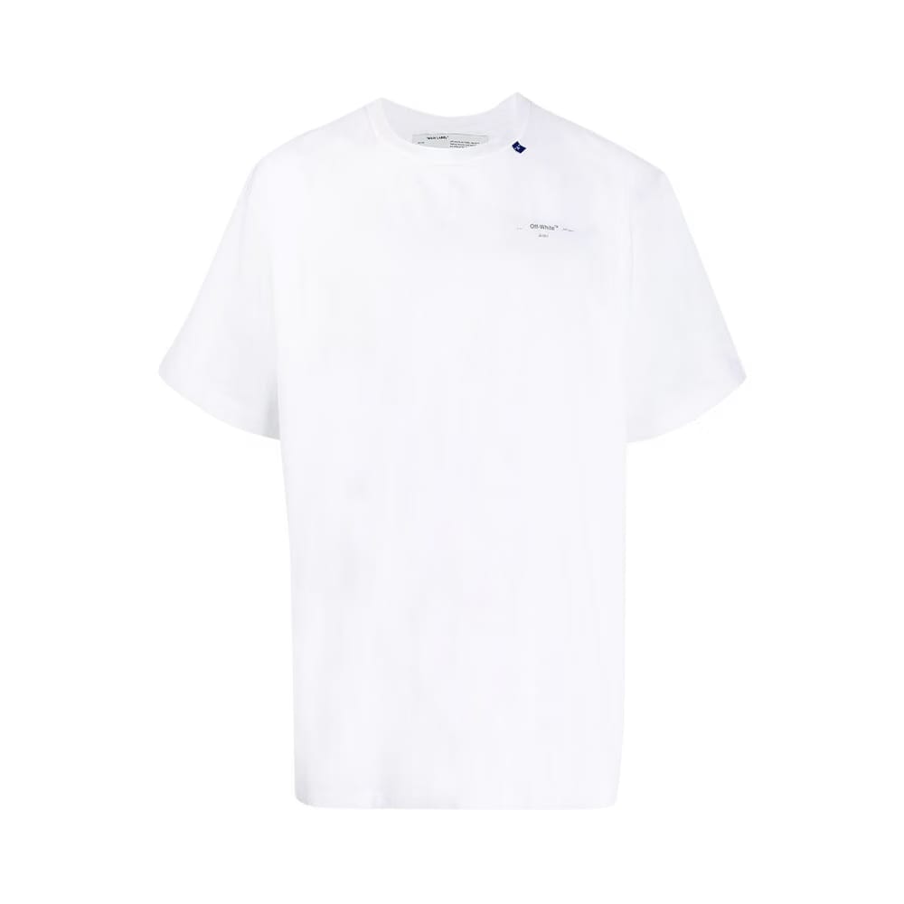 Off-White Unfinished Shorts Sleeve Over T-Shirt White / Silver