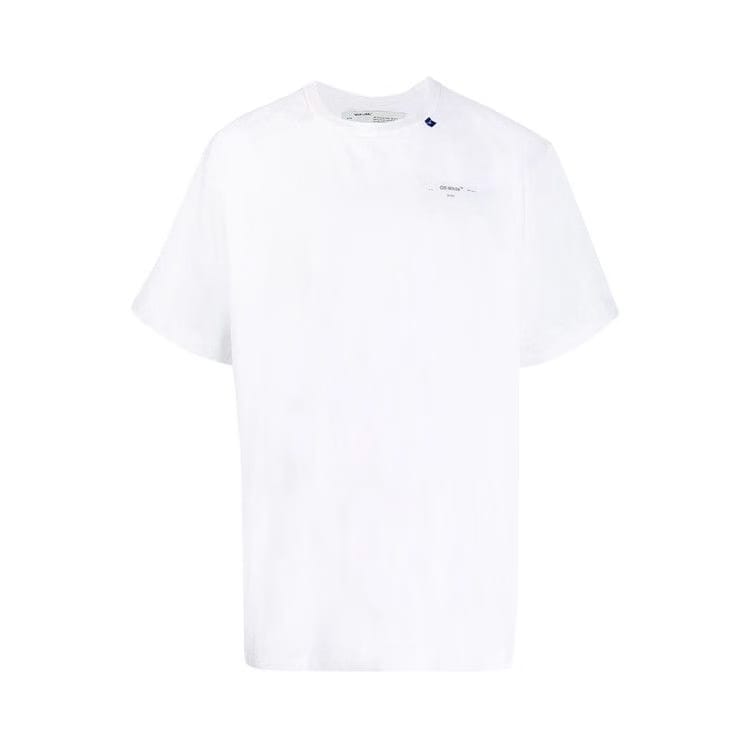 Off-White Unfinished Shorts Sleeve Over T-Shirt White / Silver
