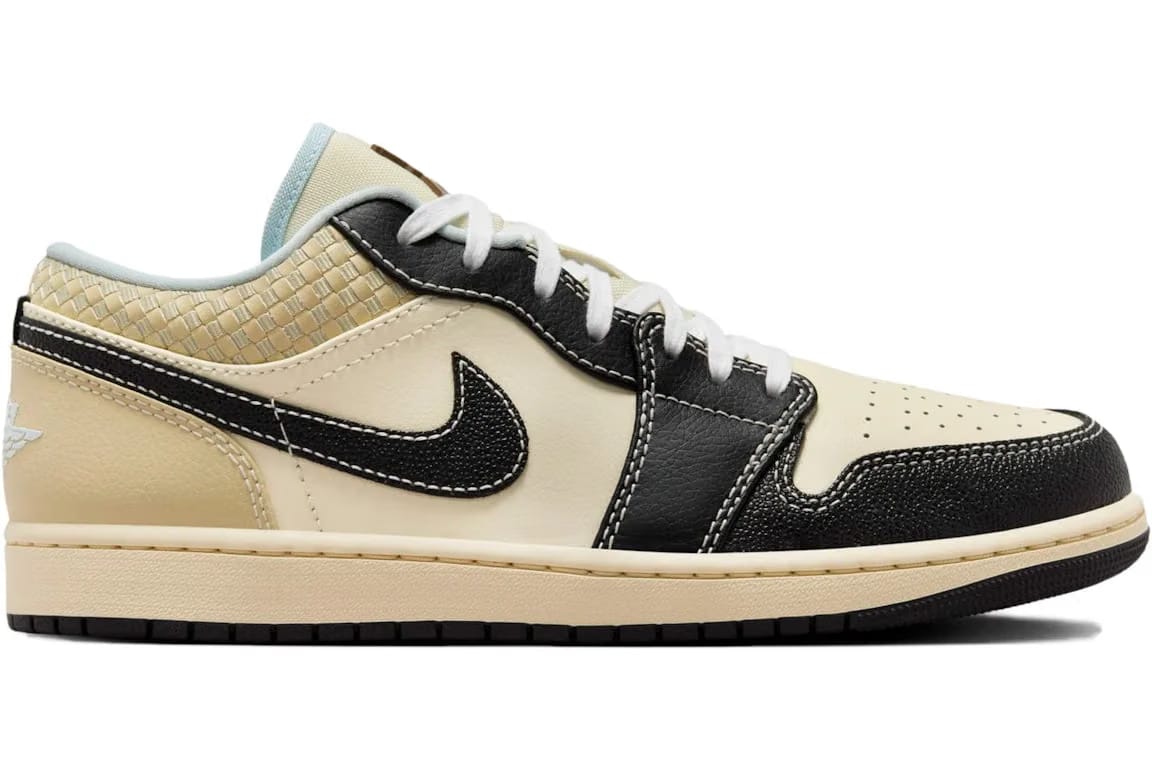 Jordan 1 Low SE Coconut Milk Black Muslin