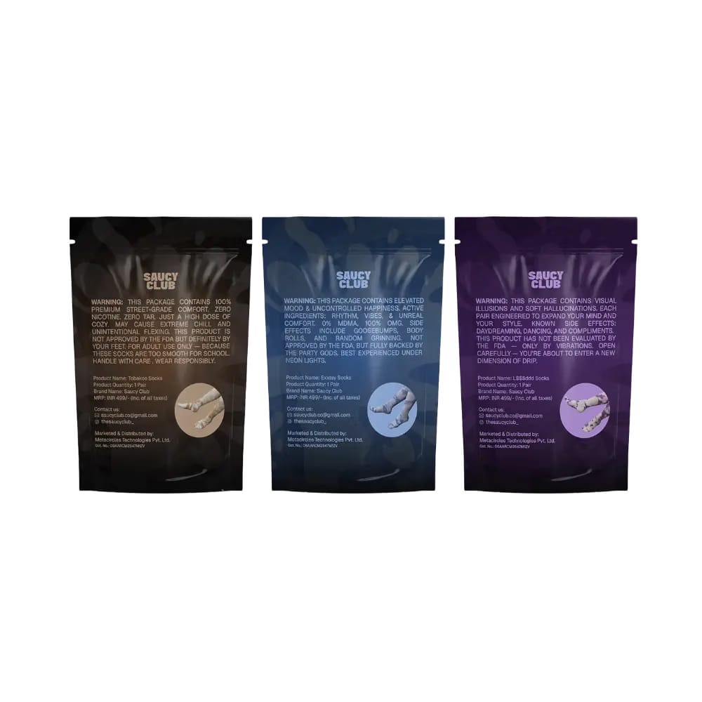 Exxtsy + L$$$ddd + Tobakoo Socks (SET OF 3)