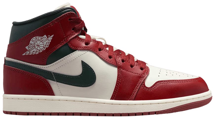 Air Jordan 1 Mid Redstone Midnight Green