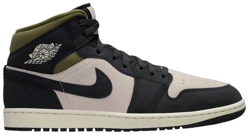 Air Jordan 1 Mid Off Noir Medium Olive