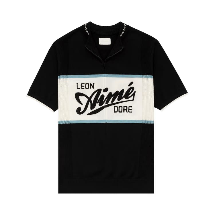 Aimé Leon Dore Knit Cycling Jersey Jet Black