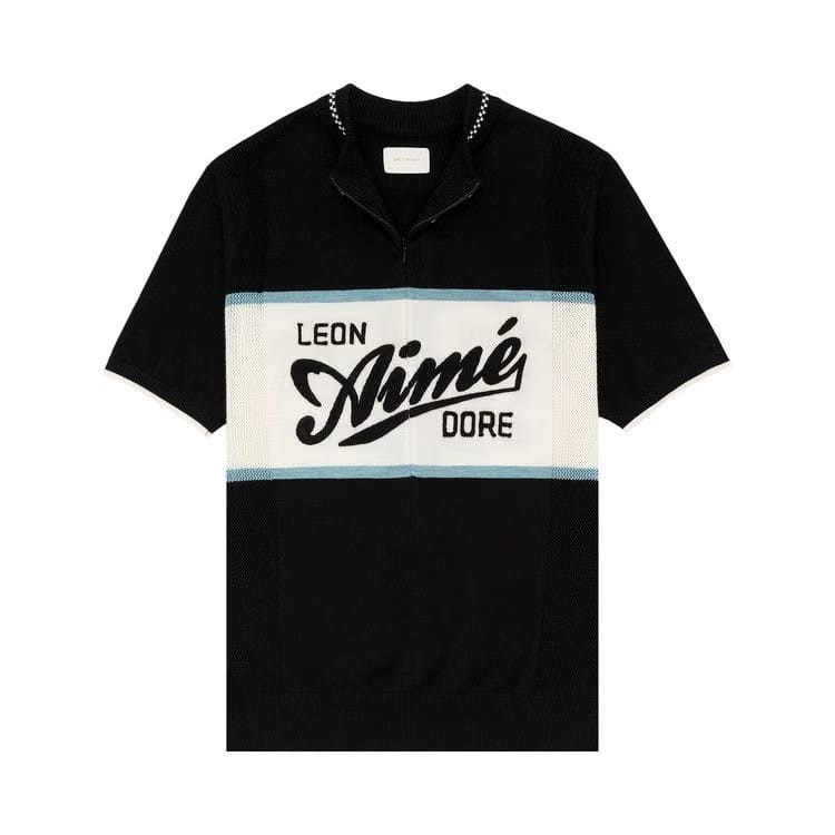 Aimé Leon Dore Knit Cycling Jersey Jet Black