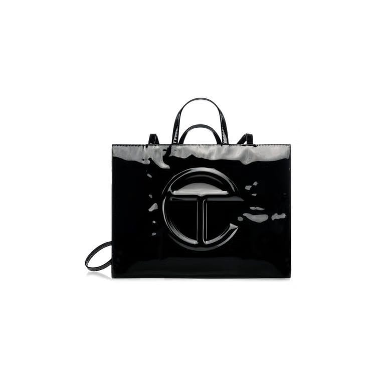 Telfar Large Shopping Bag Black Patent