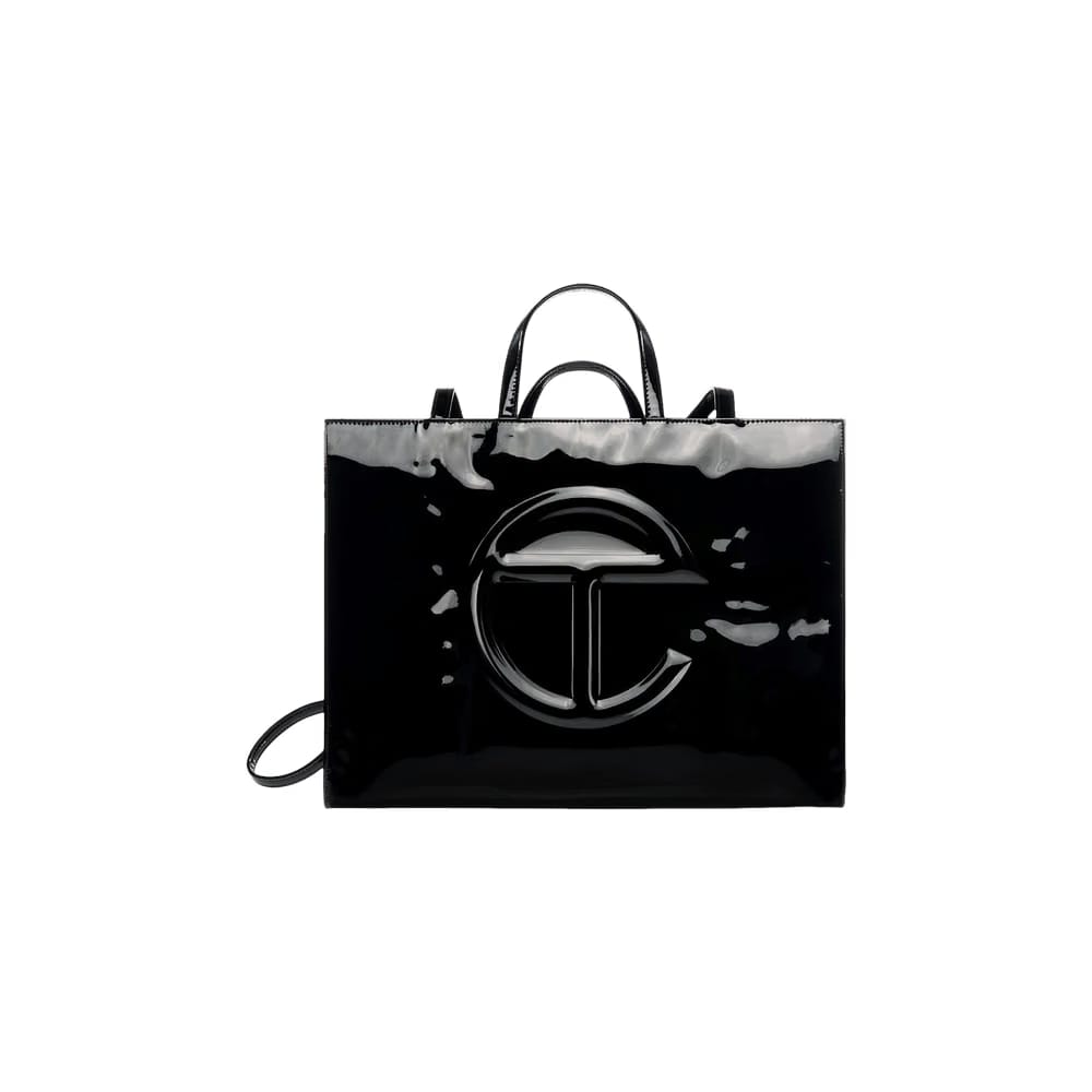 Telfar Large Shopping Bag Black Patent