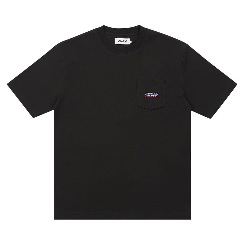 Palace Embroidered Pocket T-Shirt Black