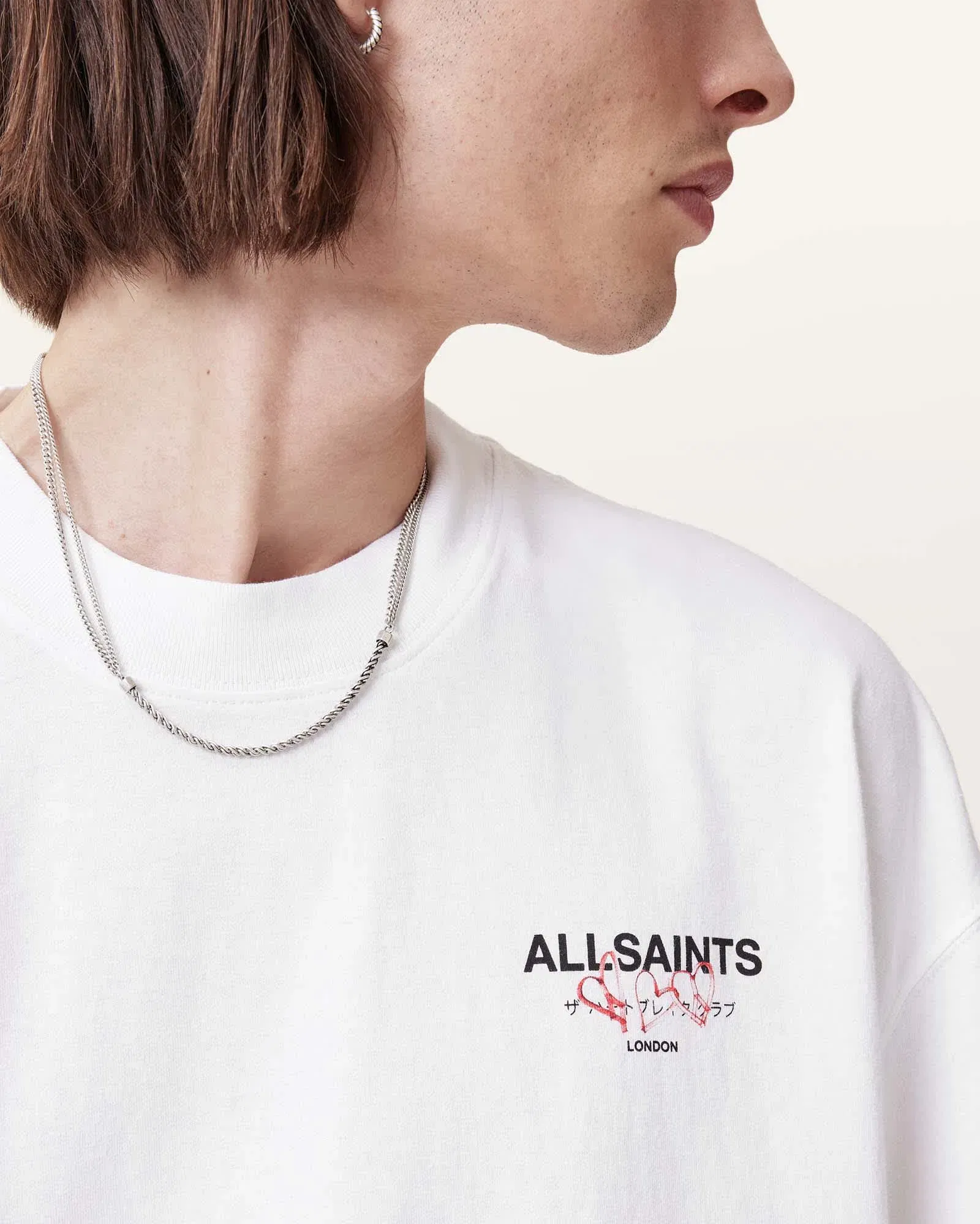 Amore Underground Oversized T-Shirt (Ashen White)