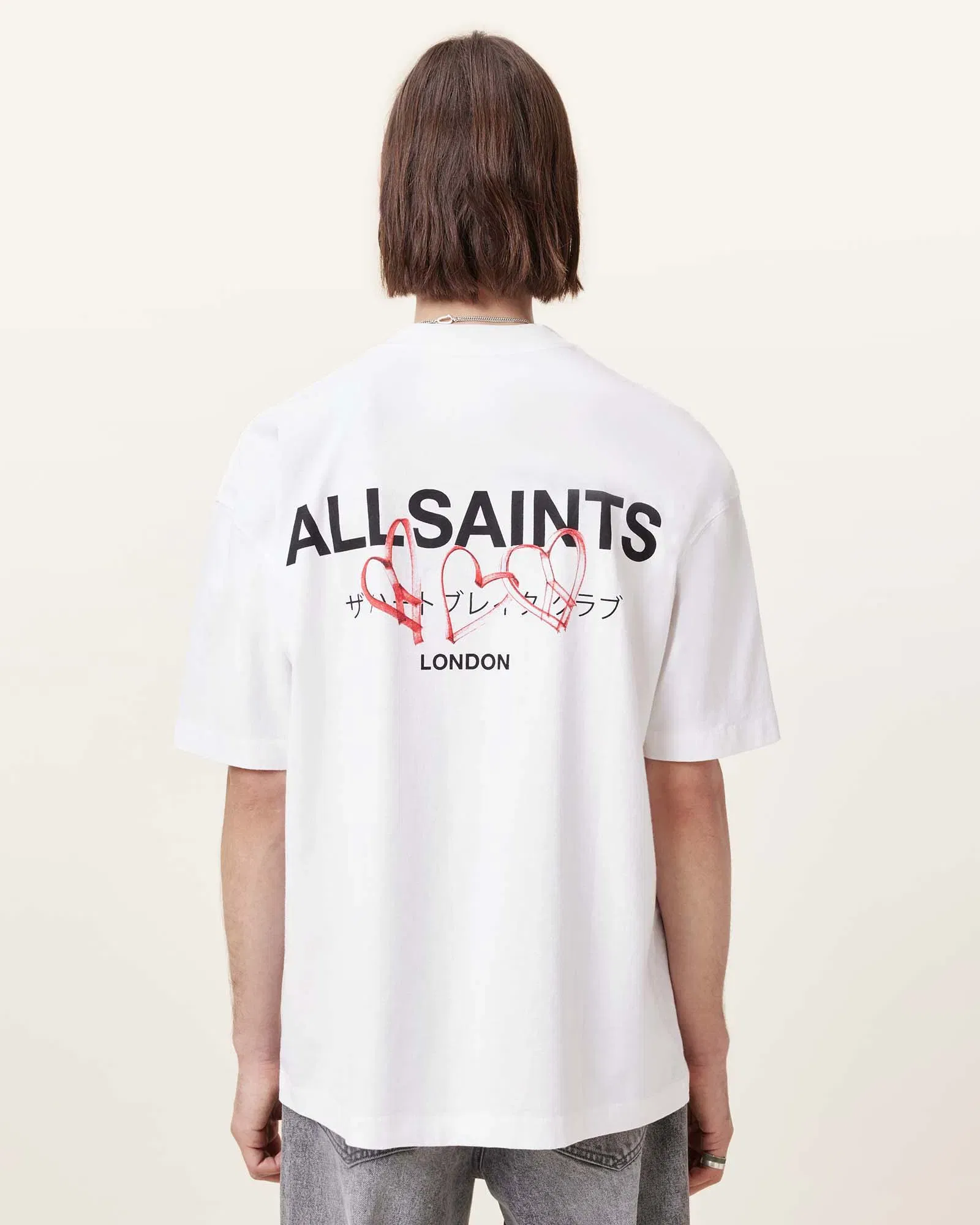 Amore Underground Oversized T-Shirt (Ashen White)