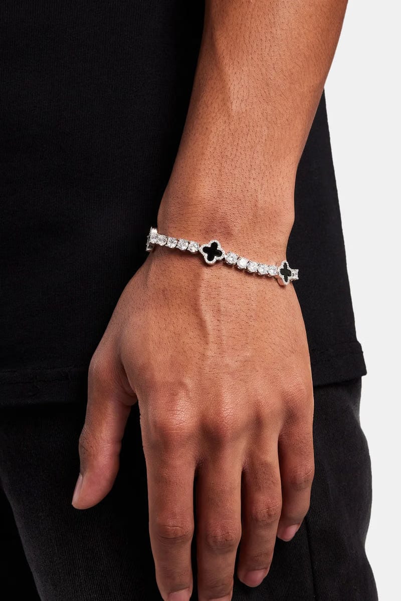 ONYX MOTIF COURT BRACELET 5MM