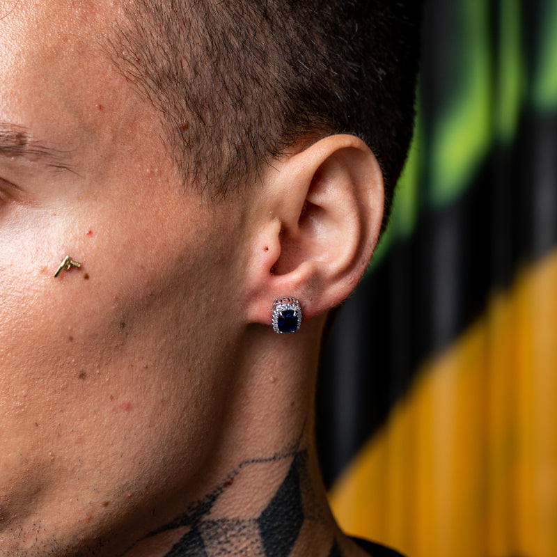 SAPPHIRE POST EARRING