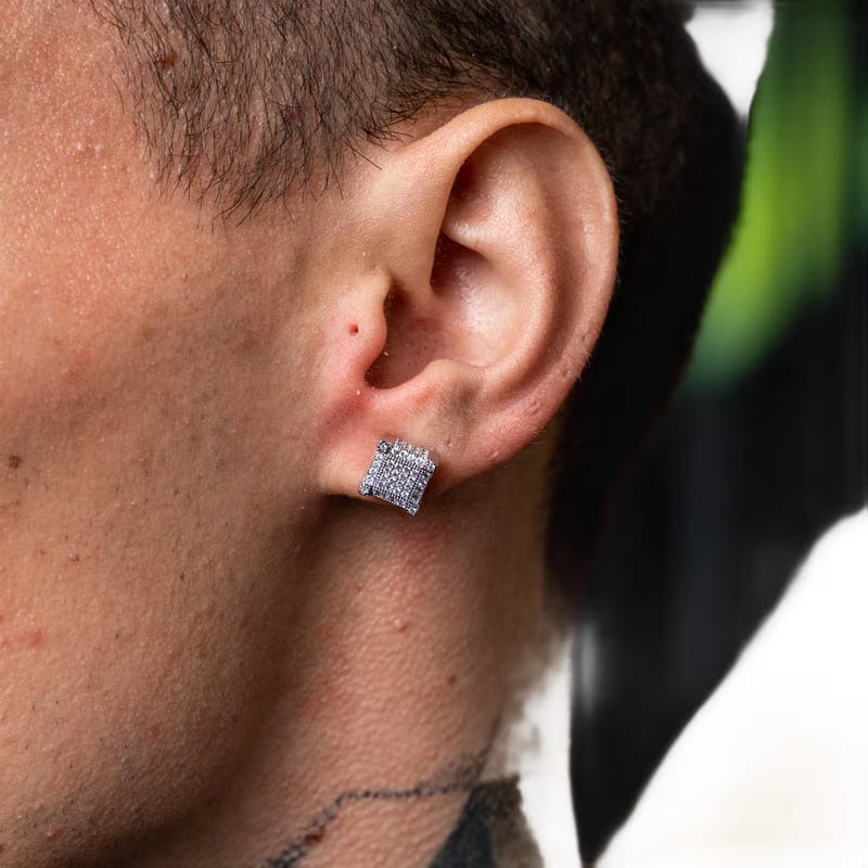 CUBE POST EARRING