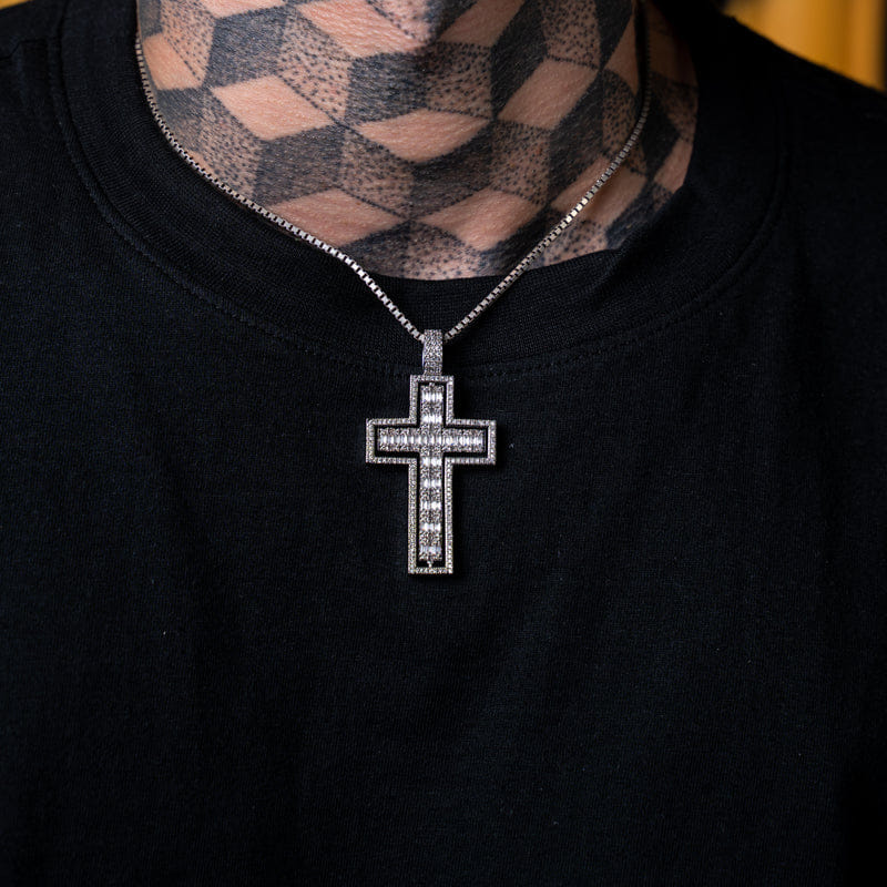 CRUCIFIX SPINNER DOUBLE SIDED CHARM