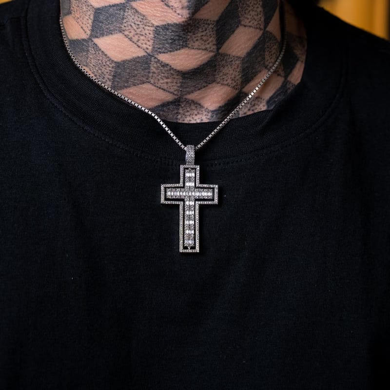 CRUCIFIX SPINNER DOUBLE SIDED CHARM
