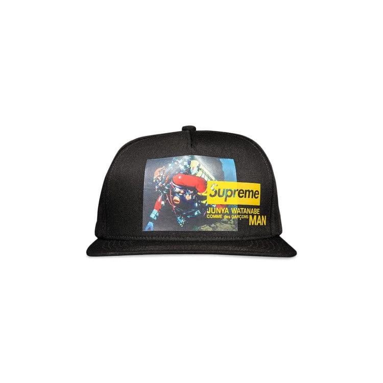 Supreme x Junya Watanabe x Comme des Garçons MAN Nature 5-Panel Hat Black