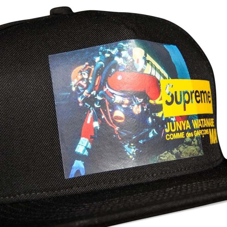 Supreme x Junya Watanabe x Comme des Garçons MAN Nature 5-Panel Hat Black
