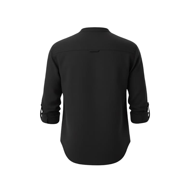 CAPRI LINEN SUMMER SHIRT BLACK