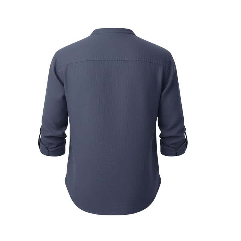 CAPRI LINEN SUMMER SHIRT NAVY BLUE