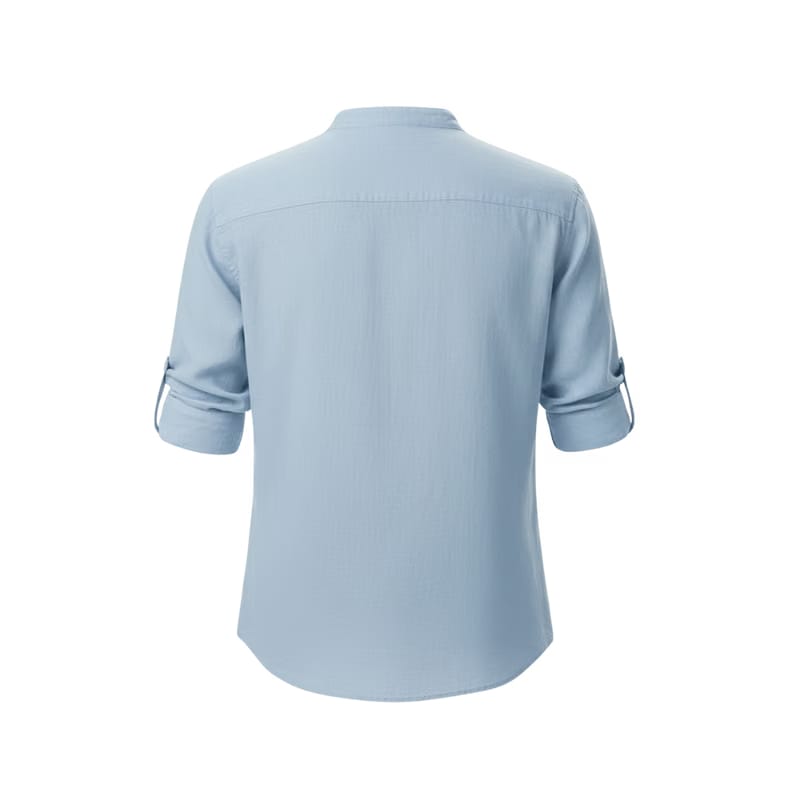 CAPRI LINEN SUMMER SHIRT SKY BLUE