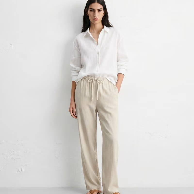 LINEN PANTS BEIGE