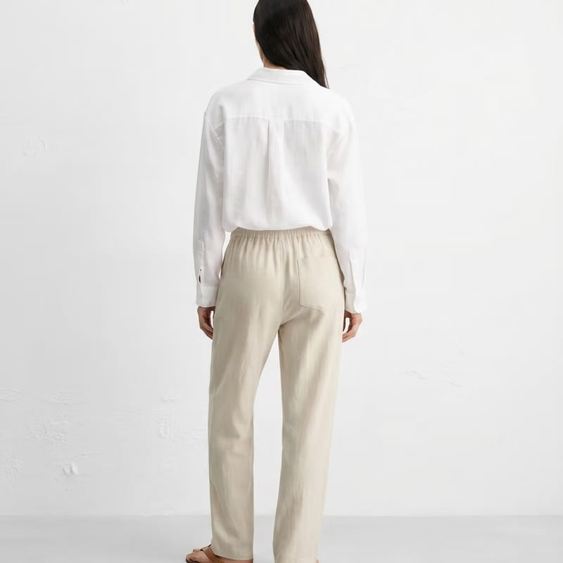 LINEN PANTS BEIGE