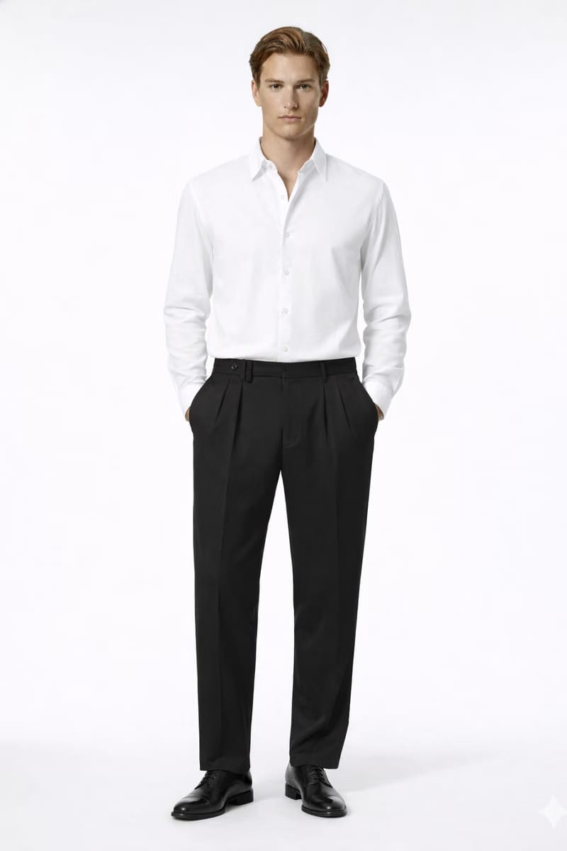 PARIS OLD MONEY TROUSERS BLACK