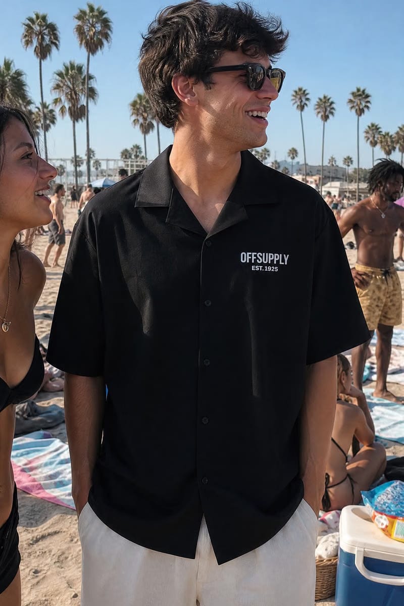 BLACK BOWLING SHIRT
